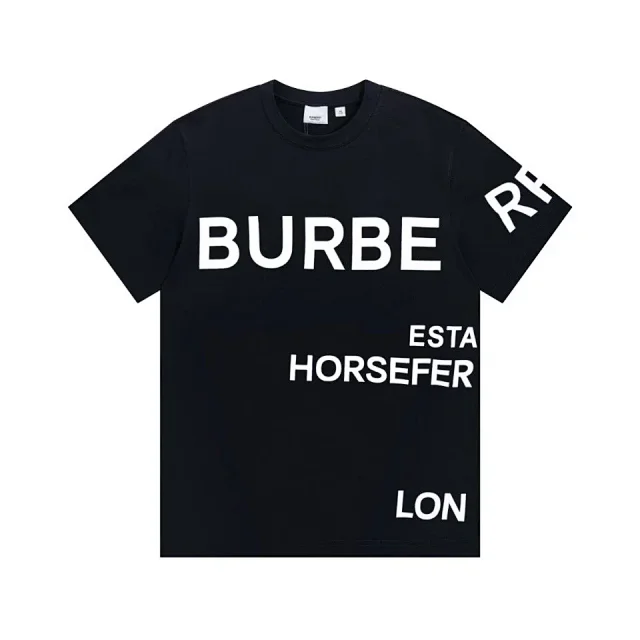 Burberry T-Shirts Short-Sleeve Logo and Check Graphic product detail image 2