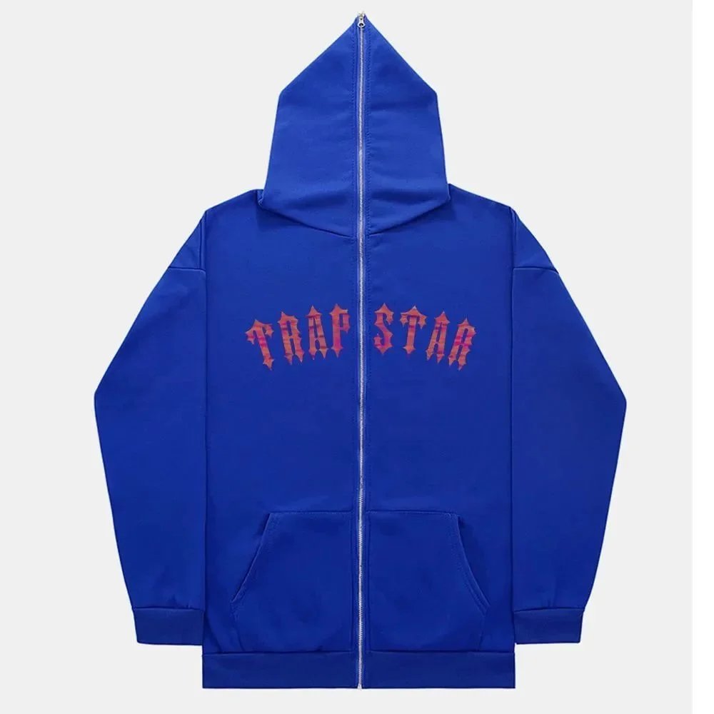 Trapstar Hoodies & Sweatshirts SQ002 zip-up hoodie with graphic prints — 9 blue