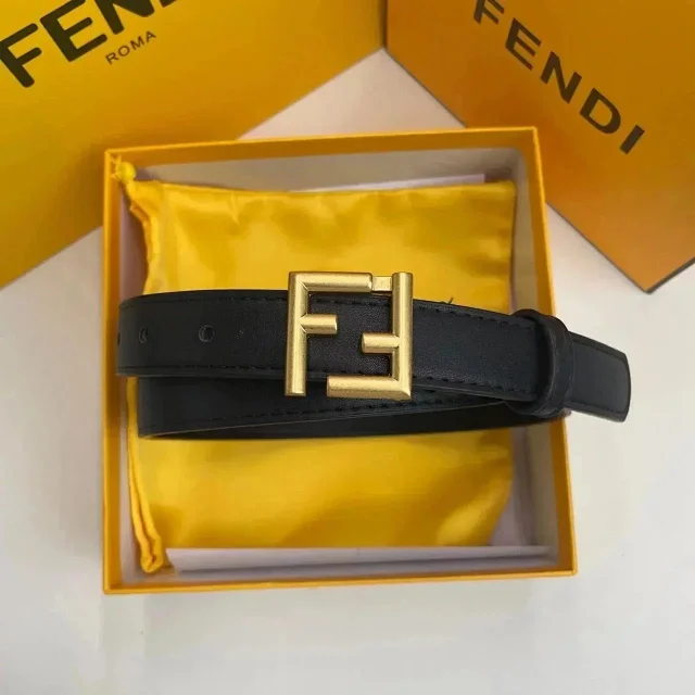 Fendi Belts FF Logo Buckle Belt with Jacquard Pattern product detail image 10