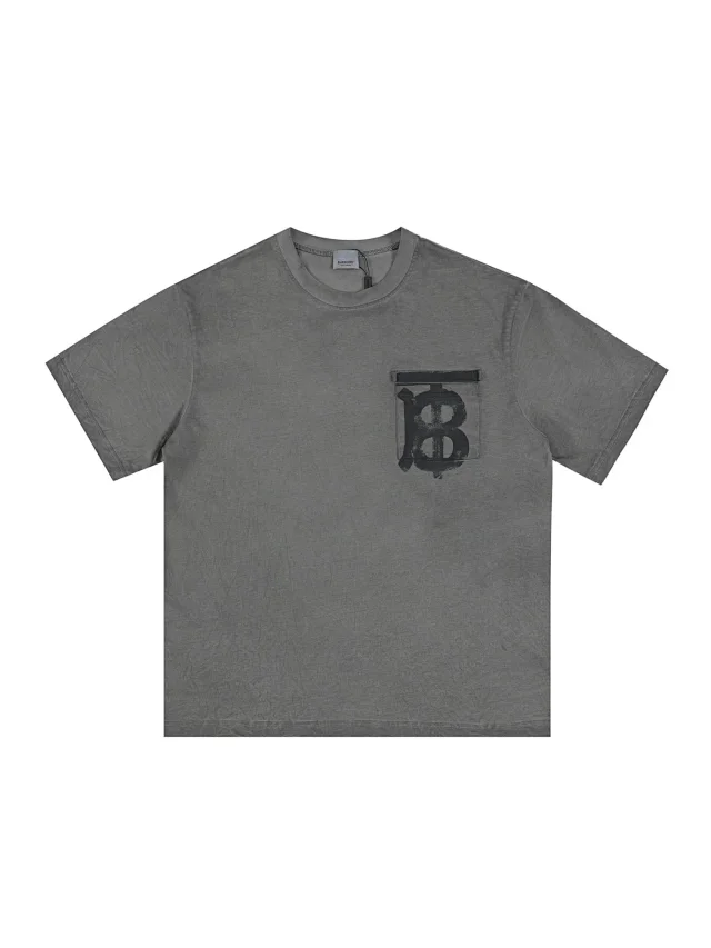 Burberry T-Shirts Short-Sleeve Logo and Check Graphic product detail image 9