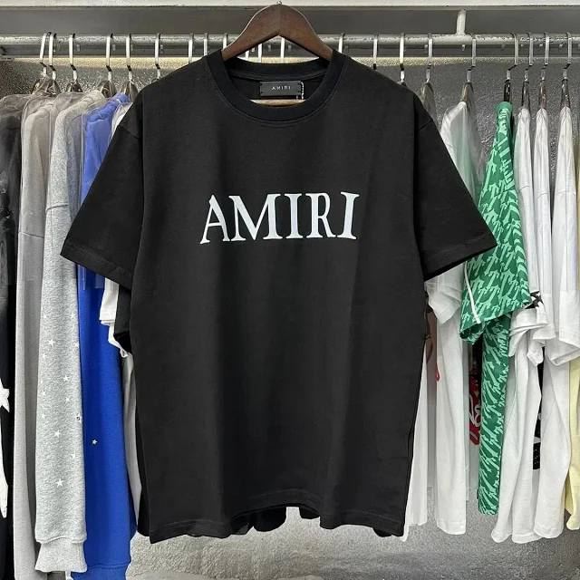 AMIRI T-Shirts Logo Print Crewneck T-Shirt product detail image 2