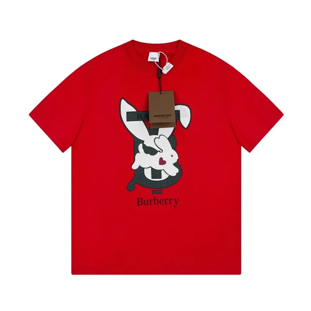 Burberry T-Shirts Short-Sleeve Crew-Neck Graphic T-Shirt product detail image 8