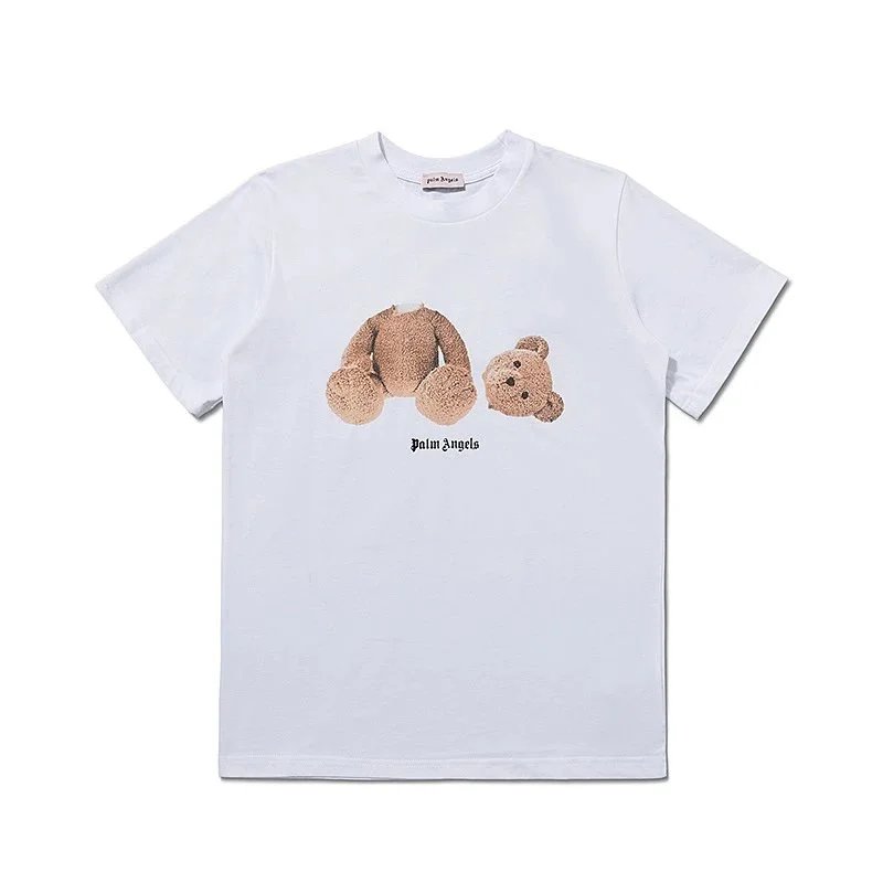 Palm Angels T-Shirts Short-sleeve graphic logo T-shirt — 667 White