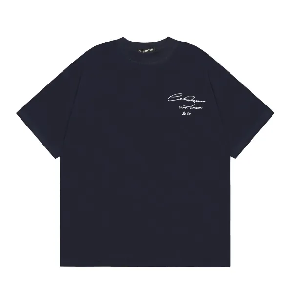 Cole Buxton Signature Script Navy T-Shirt - 1