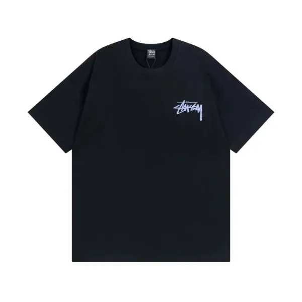 Stussy Stock Logo T-Shirt Black T-Shirt - 1