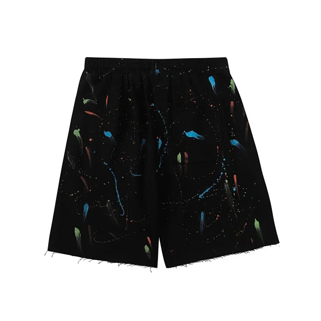 Unbranded Shorts Paint-Splatter Graphic Drawstring product detail image 7