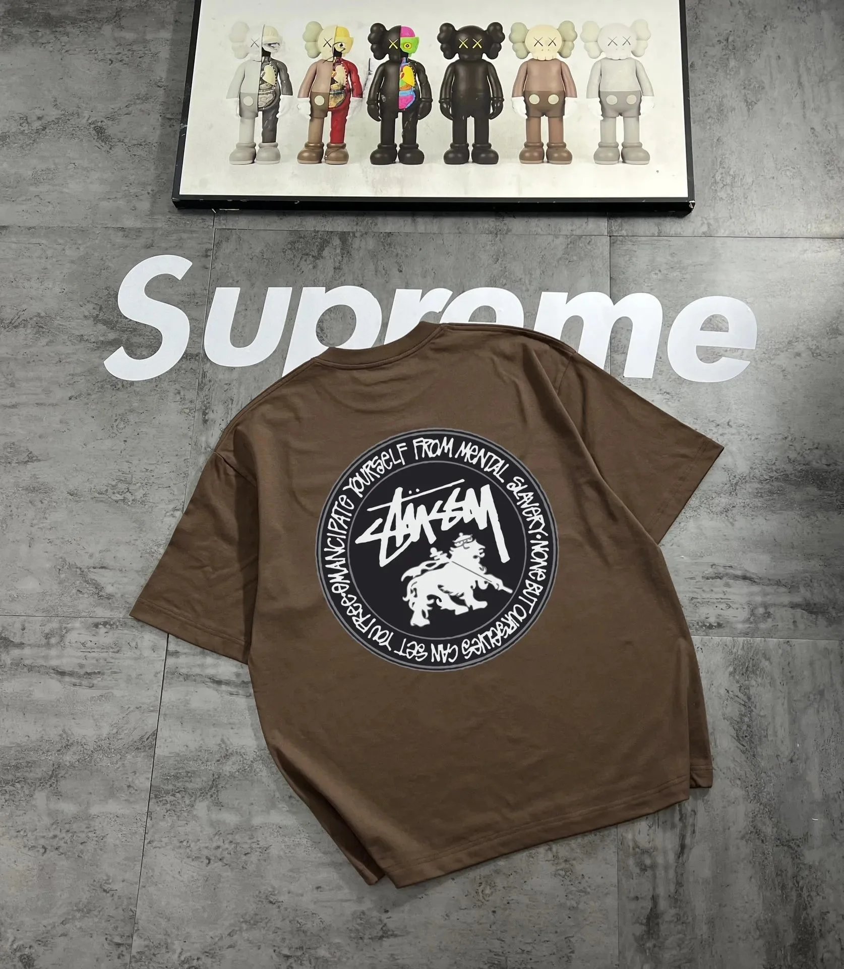 Stüssy Chain Steering Wheel Navy T-Shirt - 9