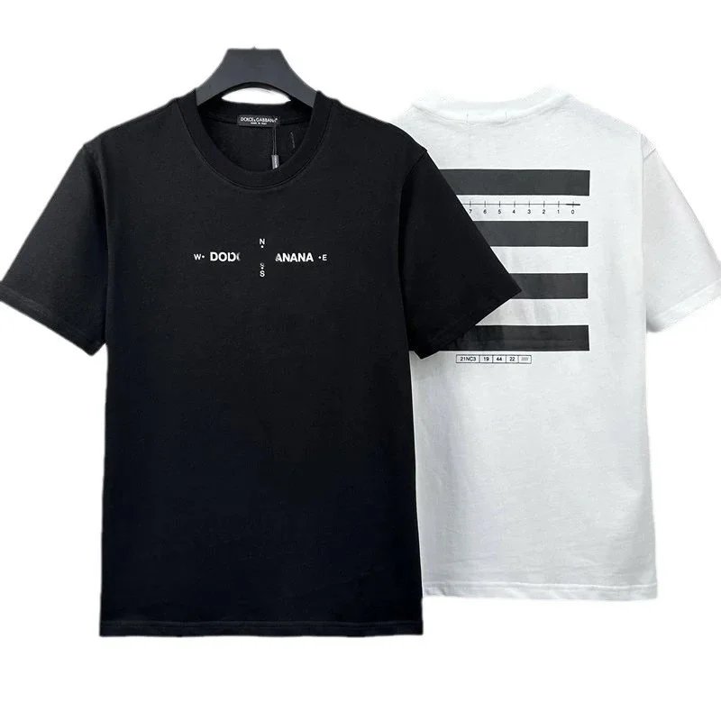 Dolce & Gabbana T-Shirts Short-Sleeve Logo Graphic Crewneck image 5
