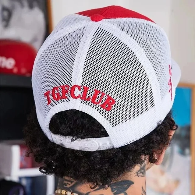 Unbranded Hats Mesh Trucker Baseball Cap with Star Appliqué product detail image 3