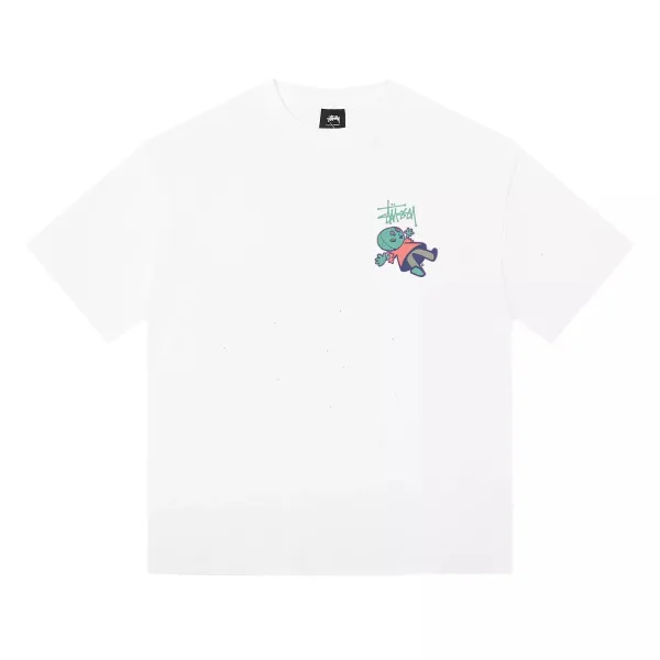 Stüssy Zombie Graphic White T-Shirt - 1
