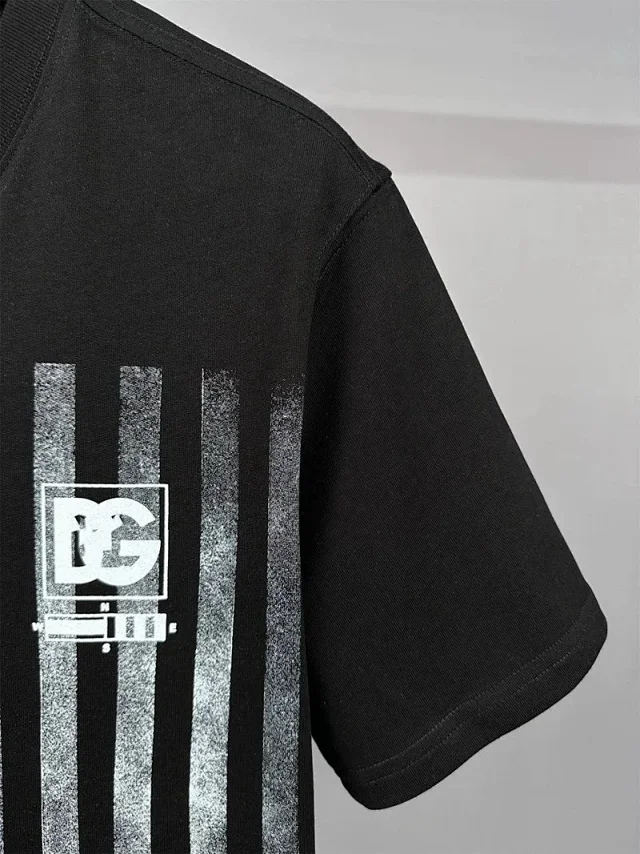 Dolce & Gabbana T-Shirts Short-Sleeve Logo Graphic Crewneck product detail image 7