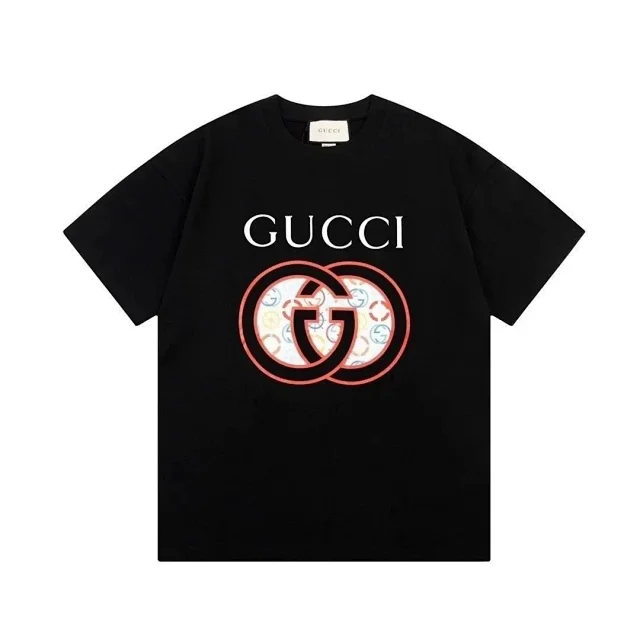 Gucci T-Shirts Short-Sleeve Logo Print product detail image 2