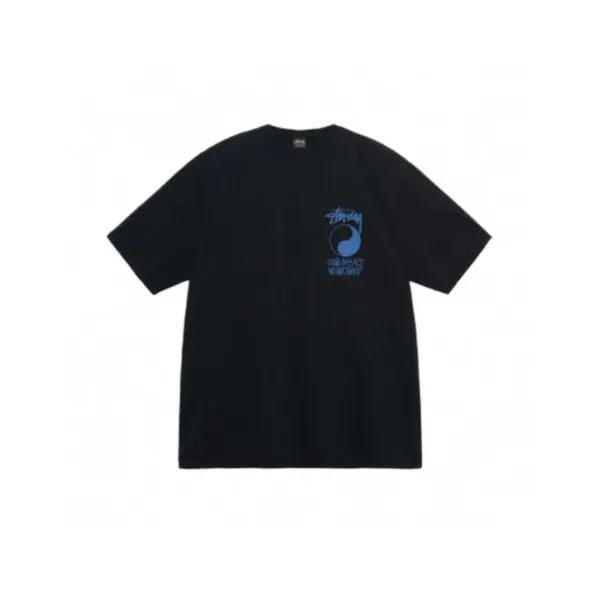 Stüssy Yin Yang Blue Print T-Shirt - 1