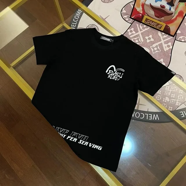 EVISU T-Shirts Loose-fit short-sleeve graphic logo T-shirt product detail image 6