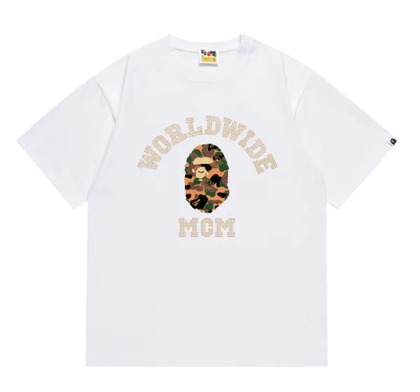 A Bathing Ape Script Logo Black T-Shirt - 10