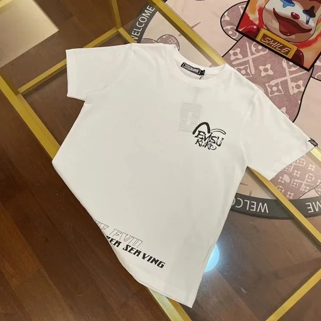 EVISU T-Shirts Loose-fit short-sleeve graphic logo T-shirt product detail image 7