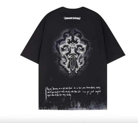 Chrome Hearts T-Shirts Cross Graphic Short-Sleeve T-Shirt image 8