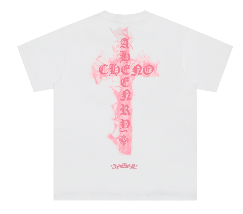 Chrome Hearts T-Shirts Cross Graphic Short-Sleeve T-Shirt image 6