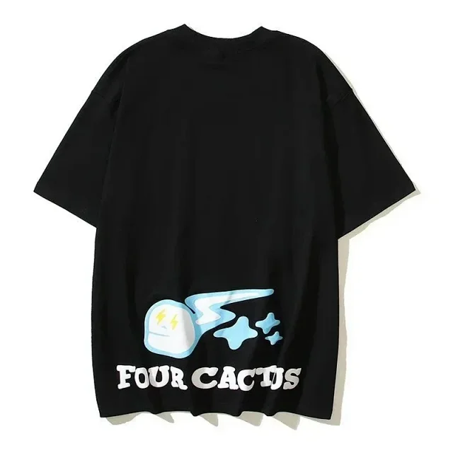 Four Cactus T-Shirts Oversized graphic short-sleeve T-shirt product detail image 9