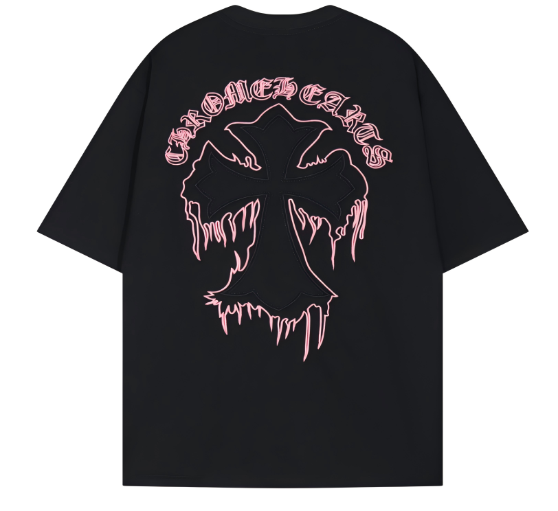 Chrome Hearts T-Shirts Cross Graphic Short-Sleeve T-Shirt image 12