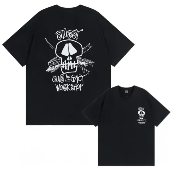 Stüssy x Our Legacy Workshop Black T-Shirt - 1