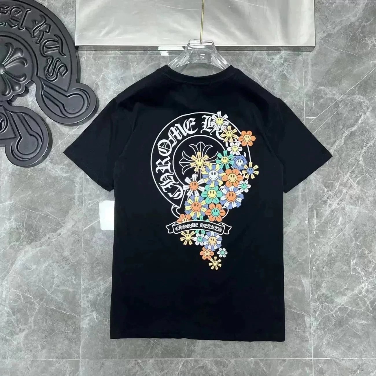 Chrome Hearts Circle Logo Black T-Shirt - 8