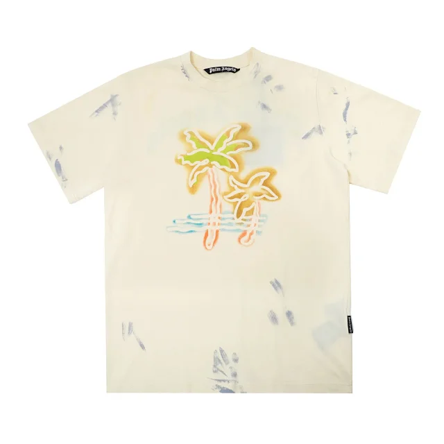 Palm Angels T-Shirts Short-Sleeve Graphic Print product detail image 4