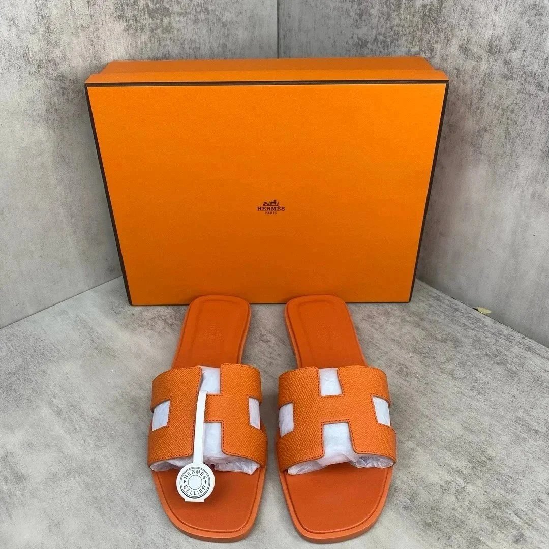 Hermès Slippers Oran H-cut slide sandals image 9