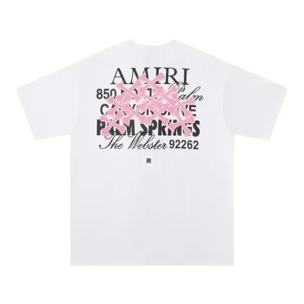 Amiri Palm Springs Graphic Print White T-Shirt - 1