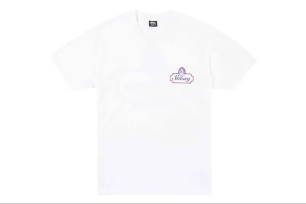 Stüssy Small Logo White T-Shirt - 1