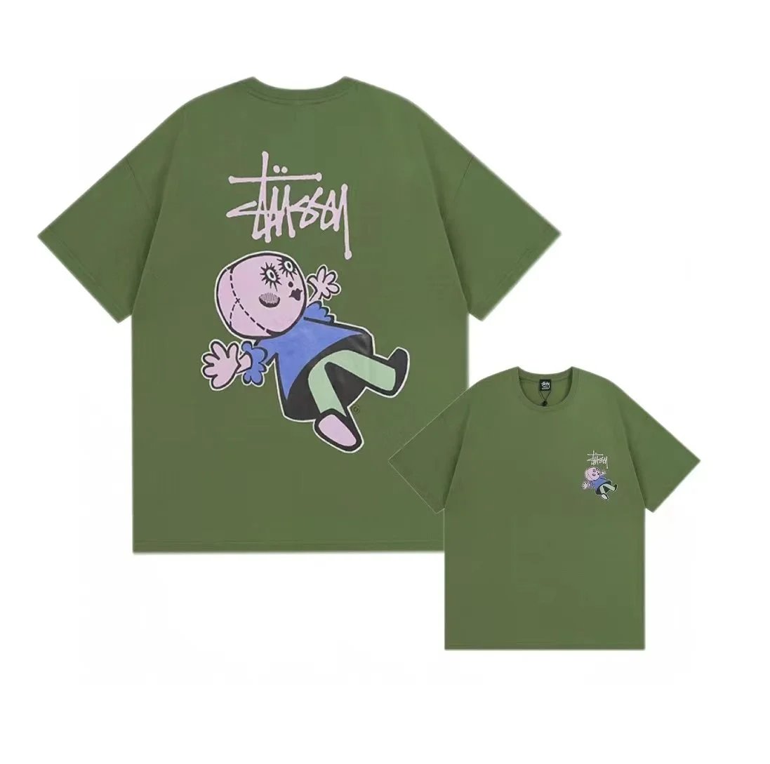 Stüssy x Takashi Murakami Collaboration Graphic T-Shirt Army Green