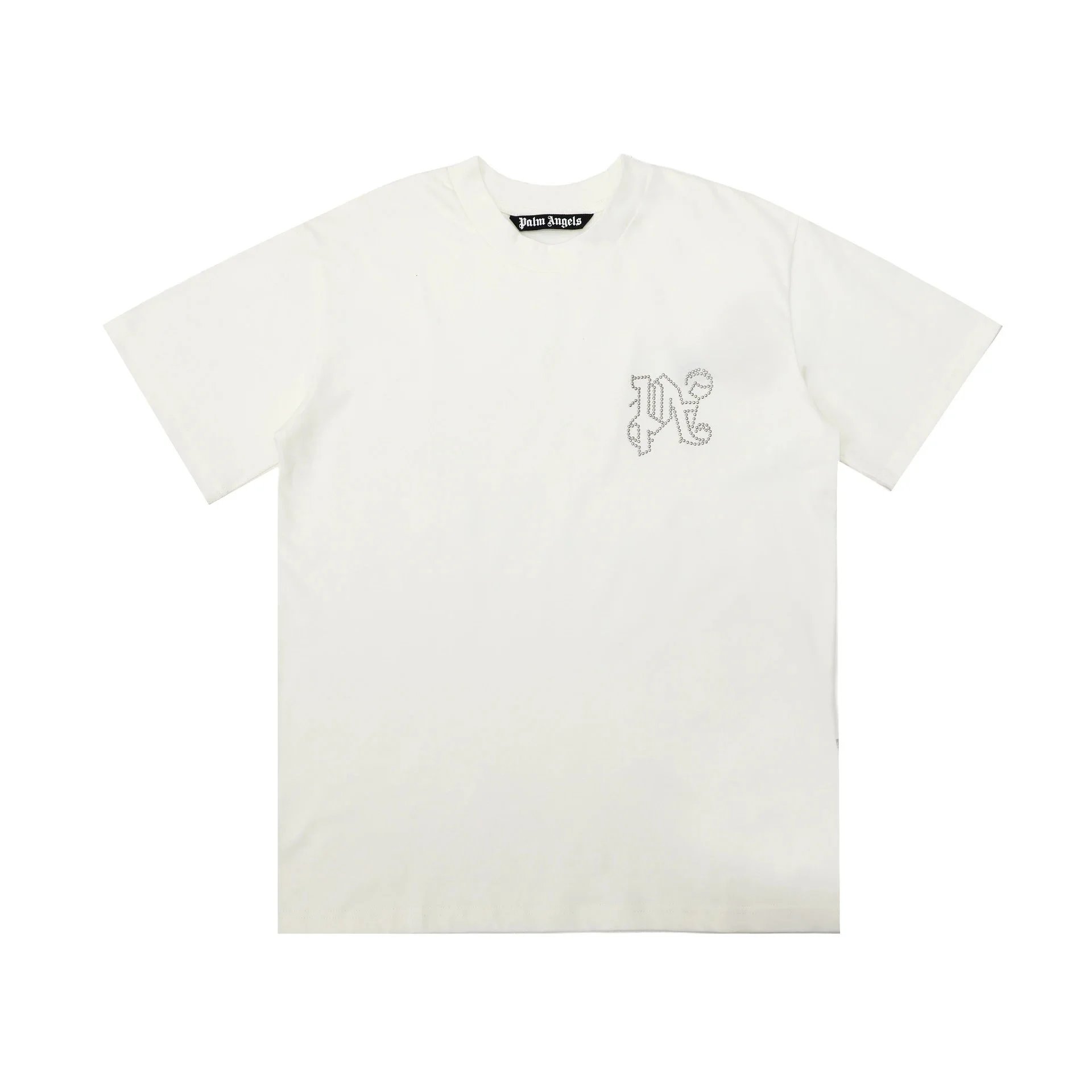 Palm Angels T-Shirts Short-sleeve graphic logo T-shirt — 2281 White