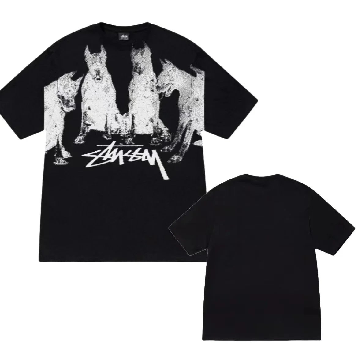 Stüssy Dogs Print White T-Shirt - 5