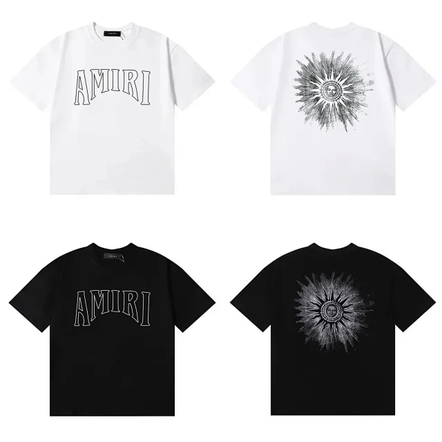 AMIRI T-Shirts Logo Print Crewneck T-Shirt product detail image 9
