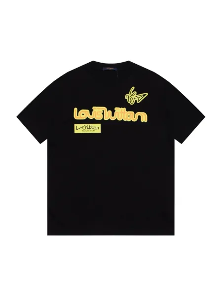 Louis Vuitton Necklace Graphic T-Shirt Black - 11