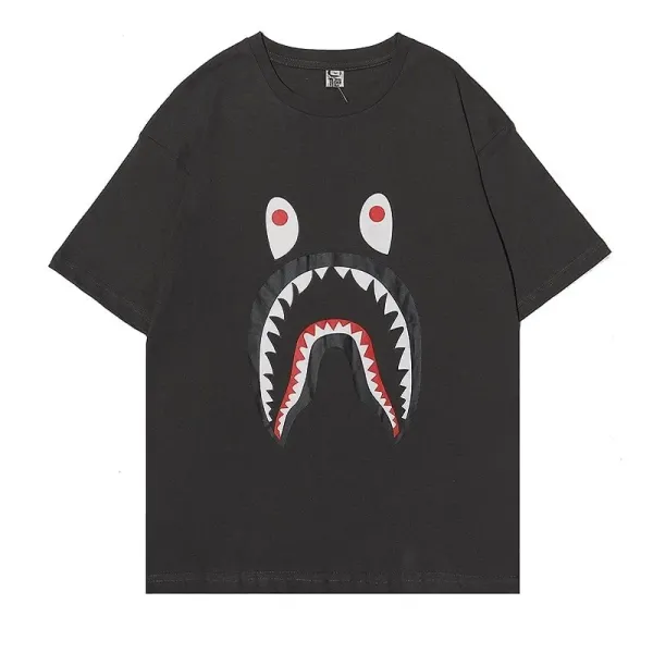 A Bathing Ape Shark Face Black T-Shirt - 1