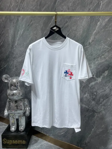 Chrome Hearts x Supreme Black Embroidered Logo T-Shirt - 6