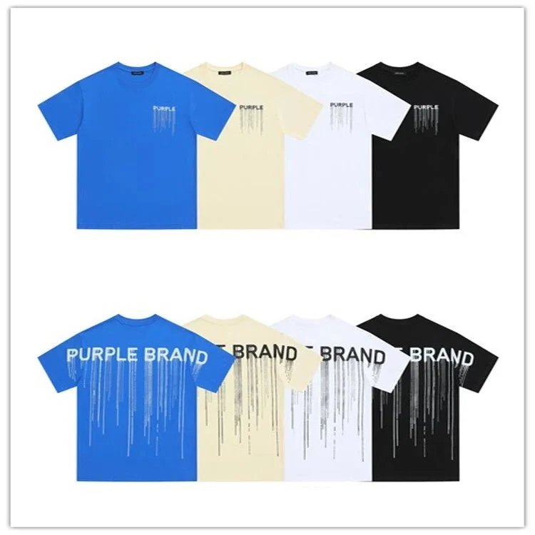 Purple Brand T-Shirts Short-Sleeve Graphic Print image 3