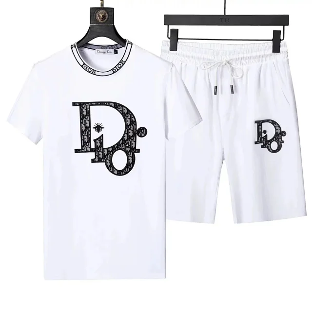 Dior Matching Sets Monogram Short-Sleeve T-Shirt and Shorts Set product detail image 6