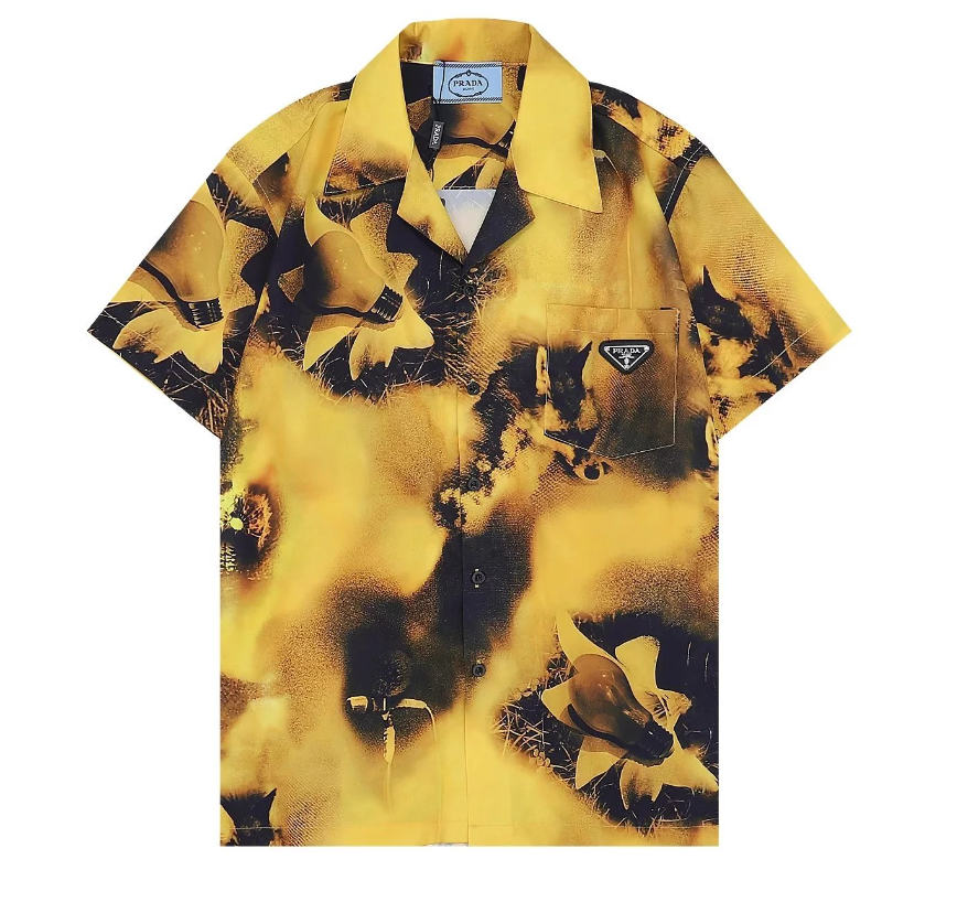 Prada Shirts MX 60 short-sleeve camp-collar graphic shirt image 12