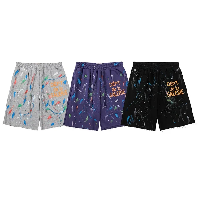 Unbranded Shorts Paint-Splatter Graphic Drawstring product detail image 1