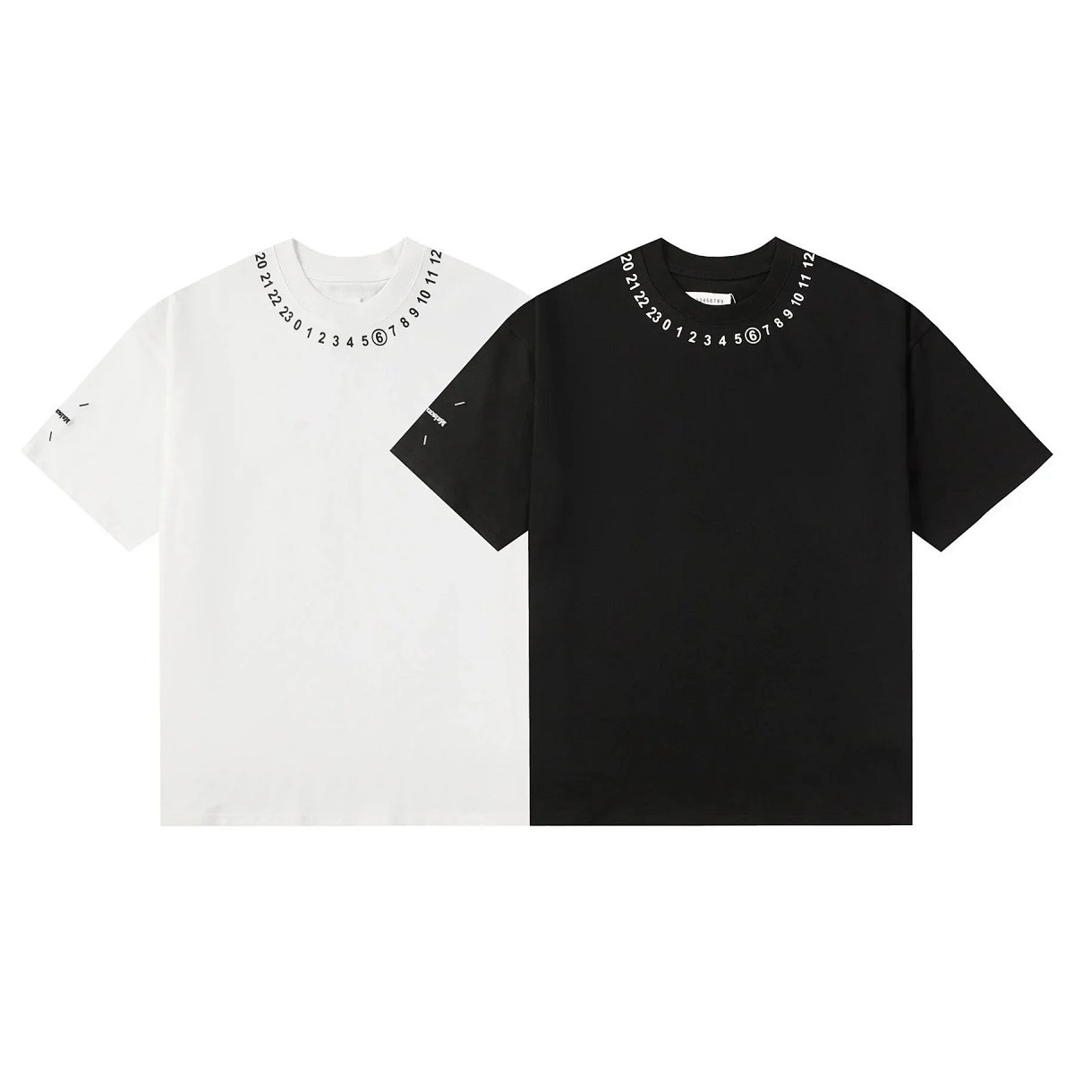 Maison Margiela Tabi Boot Print White T-Shirt product detail 5 in Litbuy spreadsheet finds
