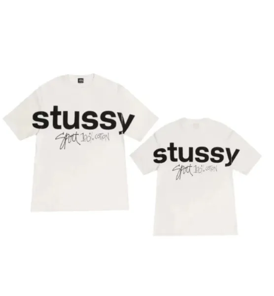 Stussy Spot 100% Cotton T-Shirt White - 1