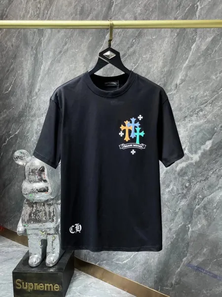 Chrome Hearts Triple Cross Multicolor Graphic T-Shirt - 1