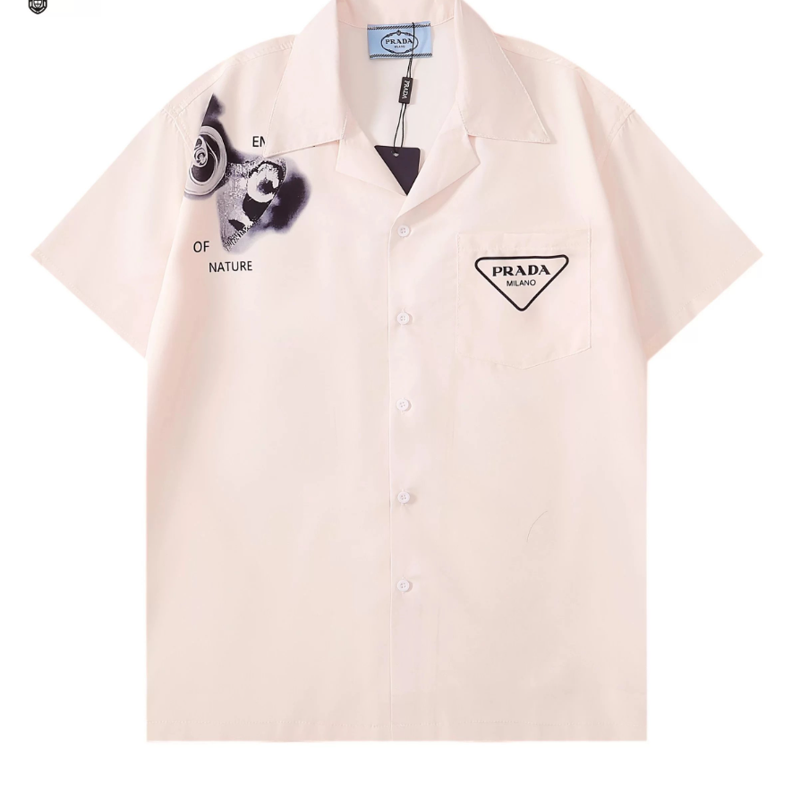 Prada Shirts MX 60 short-sleeve camp-collar graphic shirt — 18
