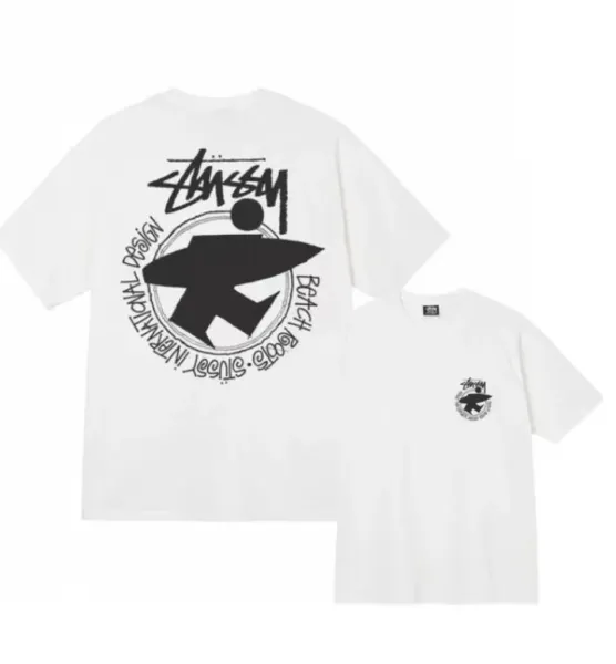 Stüssy Beach Roots International Design T-Shirt White - 1