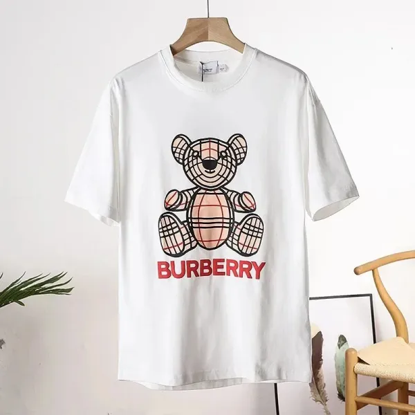 Burberry Thomas Bear Print White T-Shirt - 1