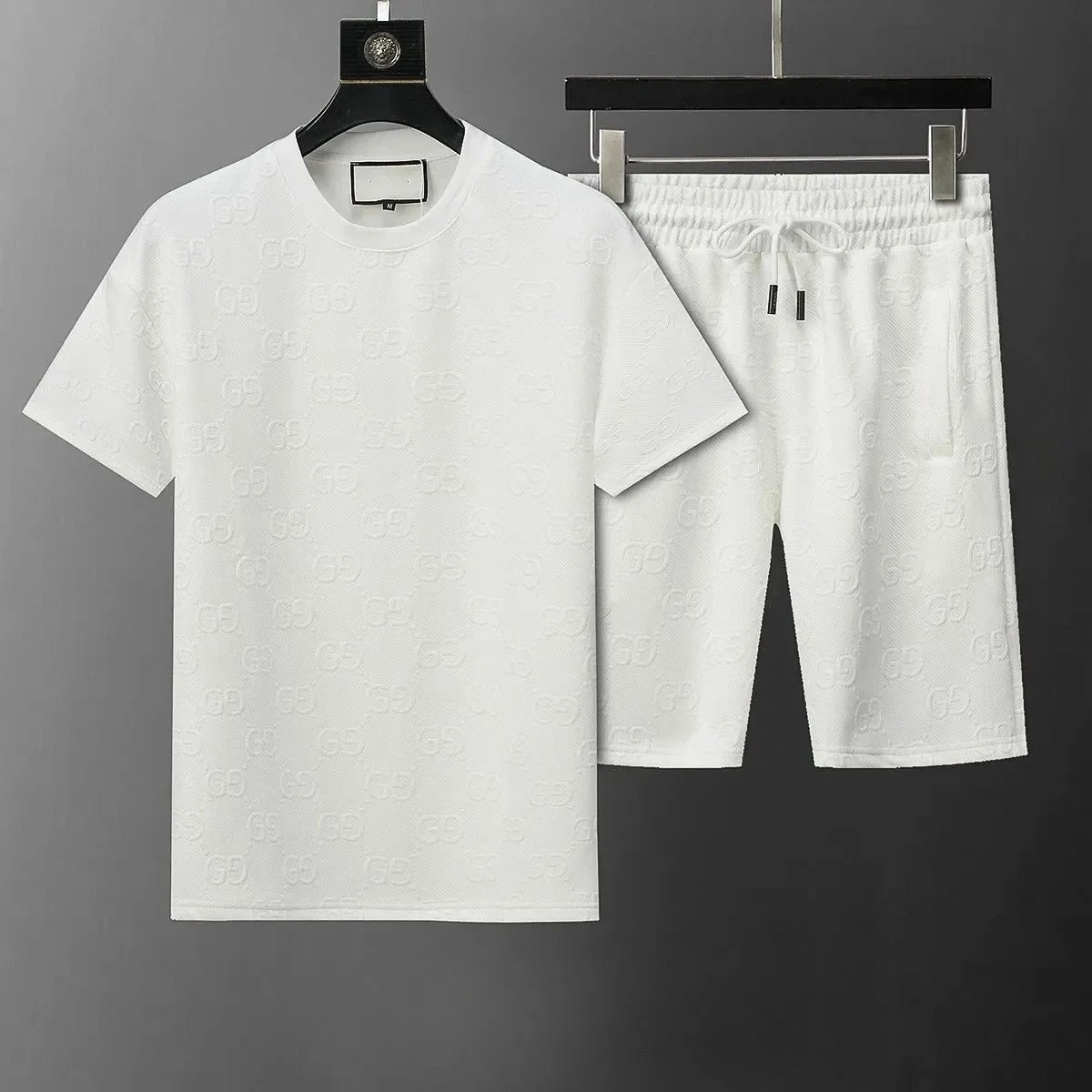 Dior Matching Sets Short-Sleeve T-Shirt and Drawstring Shorts Set — 36