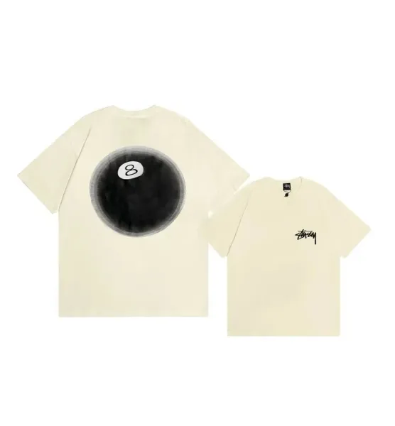 Stüssy 8-Ball Graphic T-Shirt Beige - 1