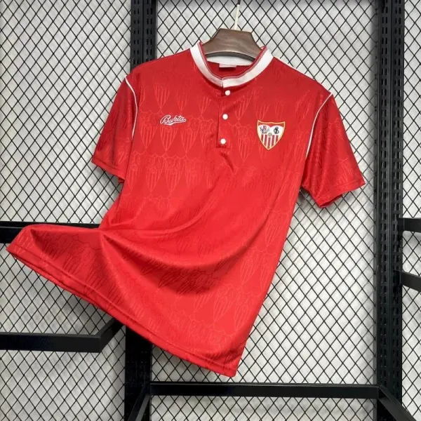 Sevilla FC x Riveira 1980s Retro Red Jersey - 1